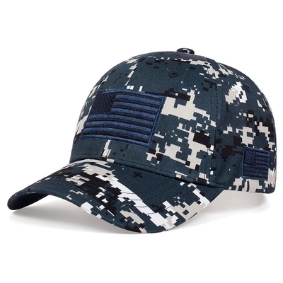 Custom Outdoors Camouflage Baseball Sports Cap Hat Wholesale 6 Panel Tactical Baseball Cap