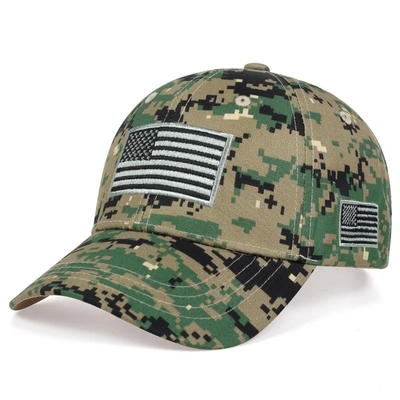 Custom Outdoors Camouflage Baseball Sports Cap Hat Wholesale 6 Panel Tactical Baseball Cap