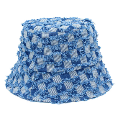 Fashion Designer Bucket Hats High Quality Denim Jeans Fisherman Bucket Hat With Custom Logo