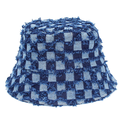 Fashion Designer Bucket Hats High Quality Denim Jeans Fisherman Bucket Hat With Custom Logo