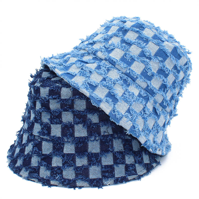 Fashion Designer Bucket Hats High Quality Denim Jeans Fisherman Bucket Hat With Custom Logo