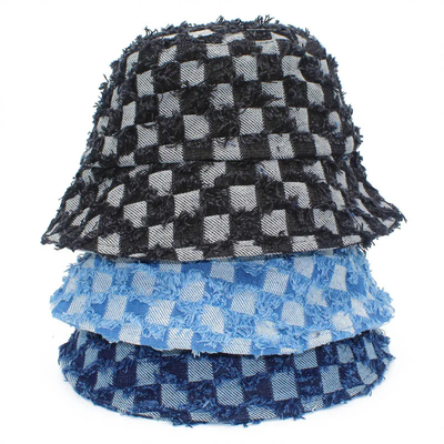 Fashion Designer Bucket Hats High Quality Denim Jeans Fisherman Bucket Hat With Custom Logo