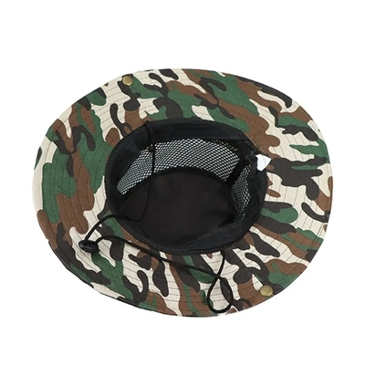 Outdoor Camo Camouflage Fisherman Bucket Hat With Custom Logo Hunting Hiking Bucket Cap