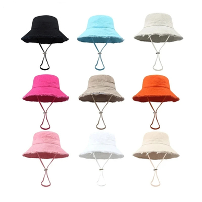 Custom Cotton Rope Bucket Hat for Unisex Fashionable Style