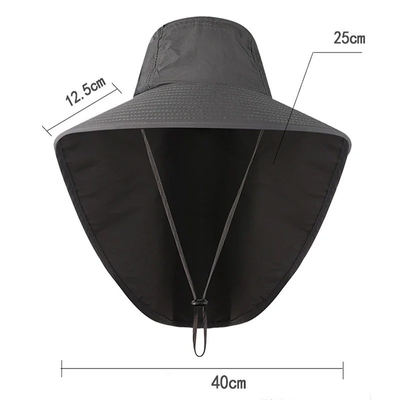 Stylish  Sunshade Nylon Quick Fisherman Bucket Hat UPF40 Fisherman Fishing HatS