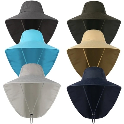 Stylish  Sunshade Nylon Quick Fisherman Bucket Hat UPF40 Fisherman Fishing HatS