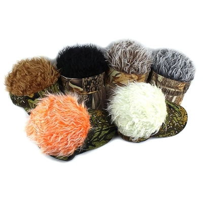 New Men's Flair Spiked Hair Visor Sun Funny Golf Hats colorful Wig Peaked Adjustable Baseball Caps