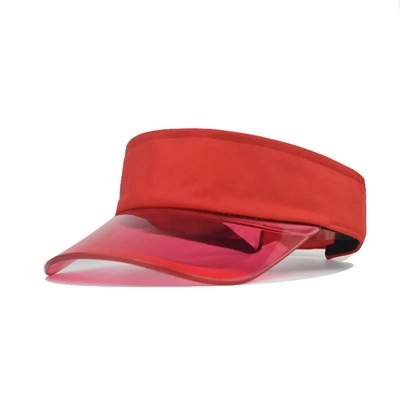 Outdoor Sunshade Hat Visor Customized Logo Summer Sun Visor Hat Transparent Visor Cap