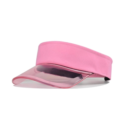 Outdoor Sunshade Hat Visor Customized Logo Summer Sun Visor Hat Transparent Visor Cap