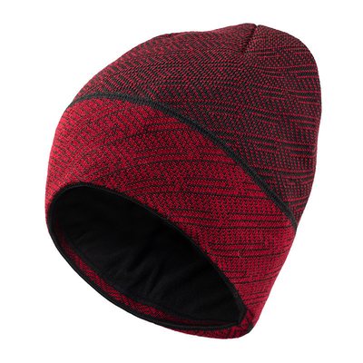 Adult Winter Warm Knitted Hat Women Skiing Cap Men Big Size Velvet Beanie Hats