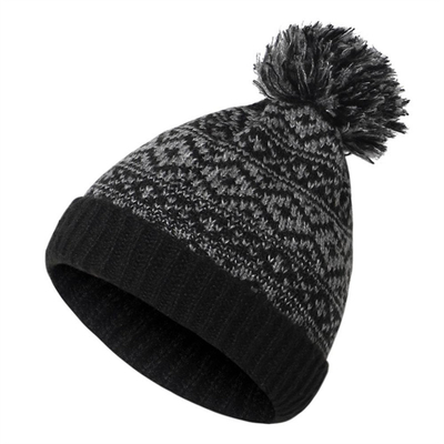 Winter Brand Female Fur Pom Poms Cap Girl 's Knitted Beanies Cap Thick Women Skullies Beanies