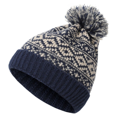 Winter Brand Female Fur Pom Poms Cap Girl 's Knitted Beanies Cap Thick Women Skullies Beanies
