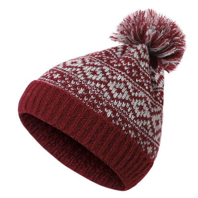 Winter Brand Female Fur Pom Poms Cap Girl 's Knitted Beanies Cap Thick Women Skullies Beanies