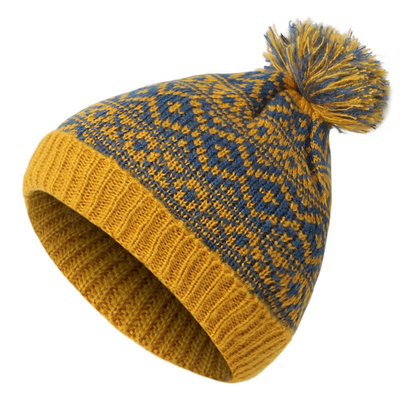 Winter Brand Female Fur Pom Poms Cap Girl 's Knitted Beanies Cap Thick Women Skullies Beanies