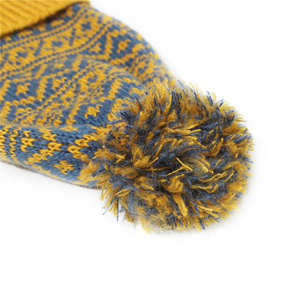 Winter Brand Female Fur Pom Poms Cap Girl 's Knitted Beanies Cap Thick Women Skullies Beanies