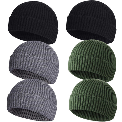 Adult Knit Beanie Hats for Casual Occasions Embroidery/Jacquard/Blank Pattern and Hat Circumference