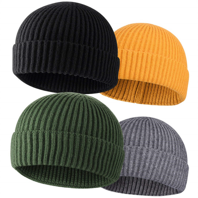 Adult Knit Beanie Hats for Casual Occasions Embroidery/Jacquard/Blank Pattern and Hat Circumference