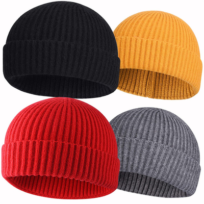 Adult Knit Beanie Hats for Casual Occasions Embroidery/Jacquard/Blank Pattern and Hat Circumference