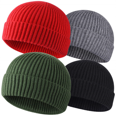 Adult Knit Beanie Hats for Casual Occasions Embroidery/Jacquard/Blank Pattern and Hat Circumference