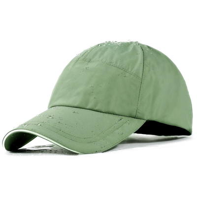 Black Blank Waterproof Baseball Cap Adjustable Buckle Quick Dry Upf50+ Sport Baseball Hats