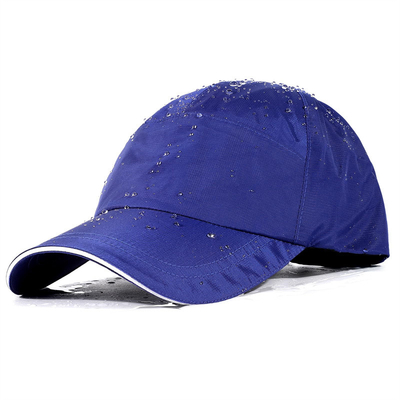 Black Blank Waterproof Baseball Cap Adjustable Buckle Quick Dry Upf50+ Sport Baseball Hats