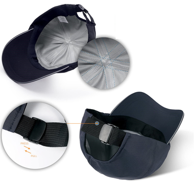 Black Blank Waterproof Baseball Cap Adjustable Buckle Quick Dry Upf50+ Sport Baseball Hats