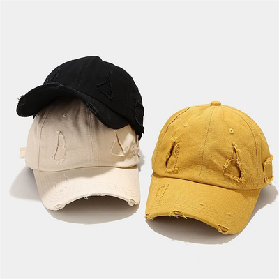 Oem Custom Adjustable Worn-Out Baseball Cap Personalised Distressed Blank Dad Hat