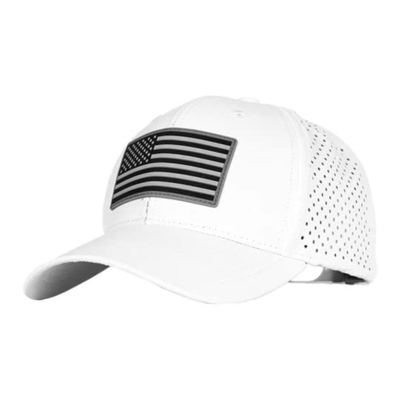 Oen Custom Design American Flag Baseball Cap Mens Embroidery Perforated Baseball Hat