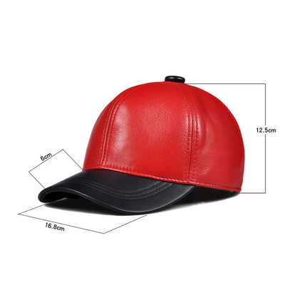 Constructed Front Panel 6 Panel Baseball Cap with Cotton Sweatband and 6 Eyelets