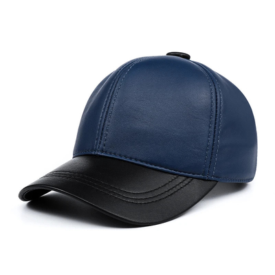 Constructed Front Panel 6 Panel Baseball Cap with Cotton Sweatband and 6 Eyelets