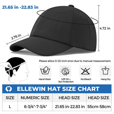 Curved Visor Six-Panel Baseball Cap in Cotton for B2B Performance
