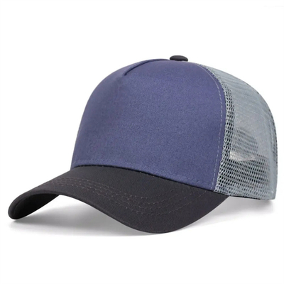 Custom high quality 5 panel trucker hats wholesale cruved brim mesh trucker cap