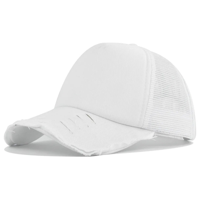 High Quality Custom Distressed Trucker Hat Mesh Cap Trucker Hat with Custom Logo