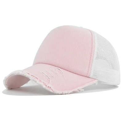 High Quality Custom Distressed Trucker Hat Mesh Cap Trucker Hat with Custom Logo