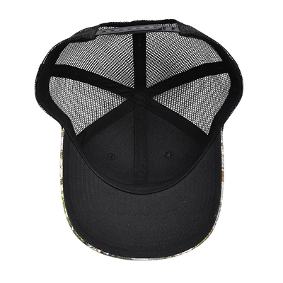Custom Logo Mesh Back Trucker Hat Wholesale 6 Panel Camouflage Trucker Cap Personalized