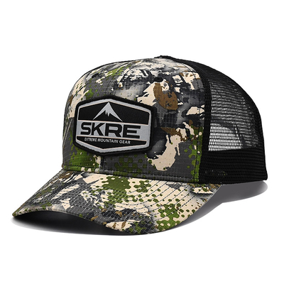 Custom Logo Mesh Back Trucker Hat Wholesale 6 Panel Camouflage Trucker Cap Personalized