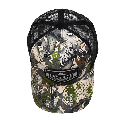 Custom Logo Mesh Back Trucker Hat Wholesale 6 Panel Camouflage Trucker Cap Personalized