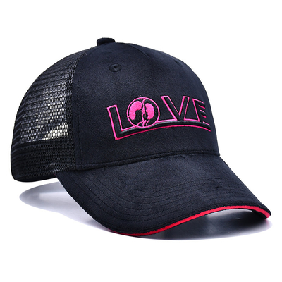 Sandwich Curved Brim 5 Panel Velvet Trucker Hat Wholesale Gorra Trucker Cap Custom Logo