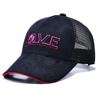 Sandwich Curved Brim 5 Panel Velvet Trucker Hat Wholesale Gorra Trucker Cap Custom Logo