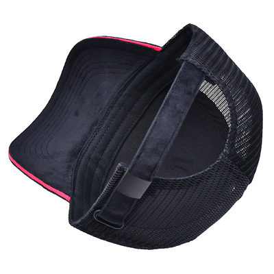 Sandwich Curved Brim 5 Panel Velvet Trucker Hat Wholesale Gorra Trucker Cap Custom Logo