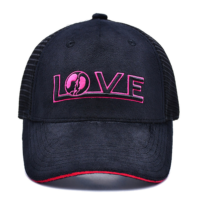 Sandwich Curved Brim 5 Panel Velvet Trucker Hat Wholesale Gorra Trucker Cap Custom Logo