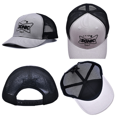 Wholesale Snapback Trucker Hat 6 Panel Mesh Hats 3d Embroidery Custom Trucker Cap