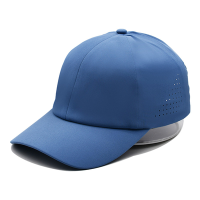 Wholesale Plain 6 Panel Lightweight Quick Dry Sports Baseball Cap Performance Laser Cut Hole Sport Dad Hat