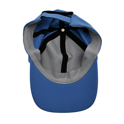 Wholesale Plain 6 Panel Lightweight Quick Dry Sports Baseball Cap Performance Laser Cut Hole Sport Dad Hat