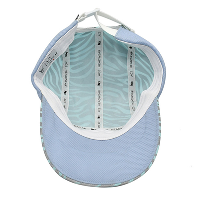 Outdoor Adjustable Baseball Sports Cap Lightweight Reflective Quick Dry 5 Panel Sports Hats with Buckle Back