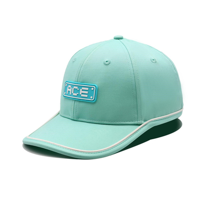 Oem Custom Ace Rubber Patch Pvc Logo Baseball Cap 6 Panel Sports Hats Gorras