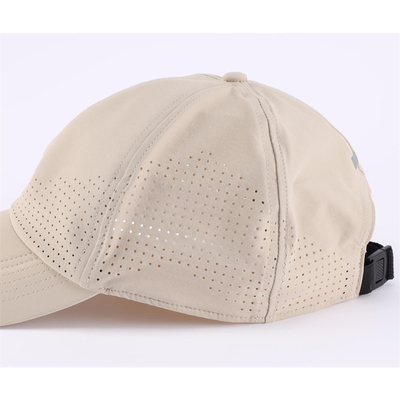 Wholesale Custom 6 Panel Unisex Laser Perforated Waterproof Baseball Golf Cap Hat Mesh Sport Hats