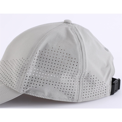 Wholesale Custom 6 Panel Unisex Laser Perforated Waterproof Baseball Golf Cap Hat Mesh Sport Hats