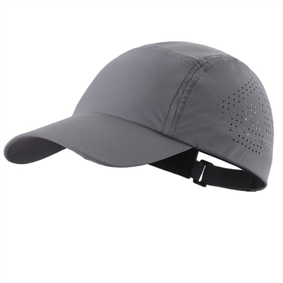 Custom Waterproof Laser Cut Perforated Sports Hat High Quality Quick Dry Sports Baseball Cap