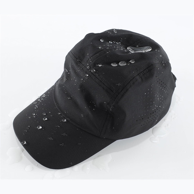 Custom Waterproof Laser Cut Perforated Sports Hat High Quality Quick Dry Sports Baseball Cap